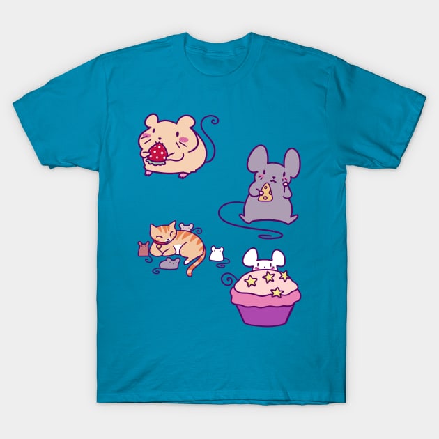 Cute Mice! T-Shirt by saradaboru